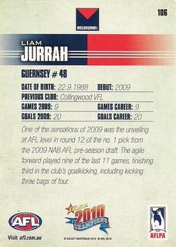 2010 Select AFL Champions #106 Liam Jurrah Back